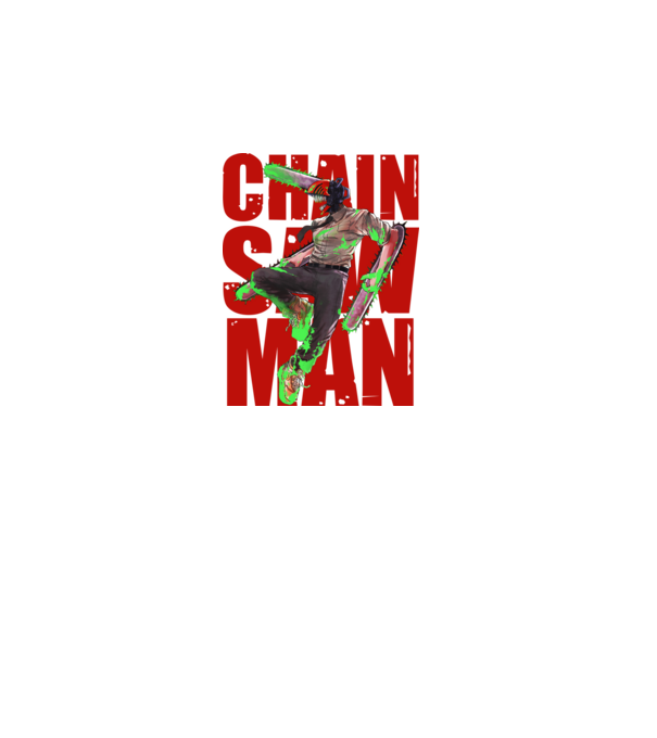 Denji chainsaw man concept model negru pe tricou