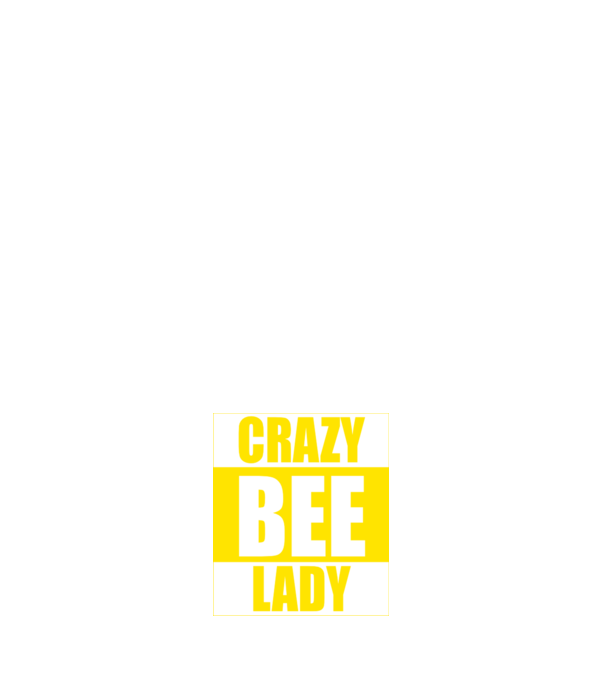 Crazy bee lady model negru pe tricou