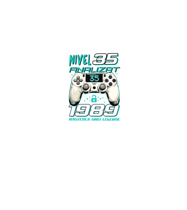 Nivel finalizat 35 1990 model albastru jeanși pe tricou