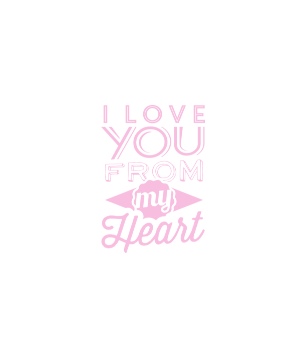 love you from model albastru închis pe tricou
