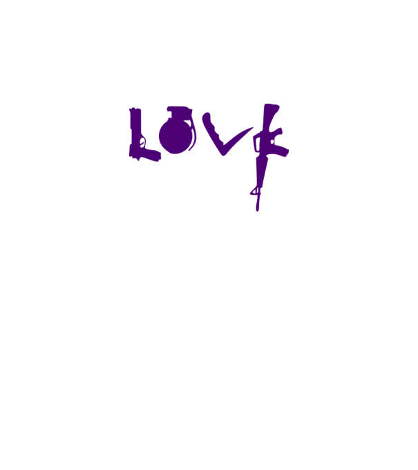 Lovegun model galben neon pe tricou