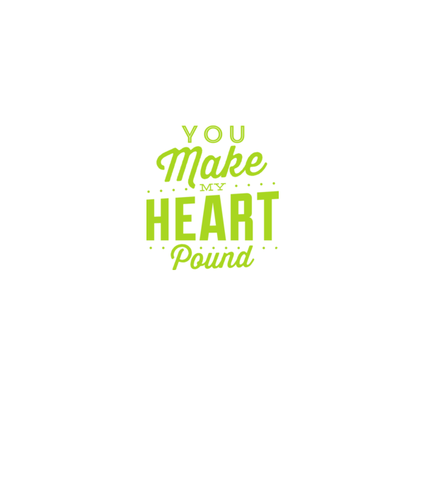 Make my heart model negru pe tricou