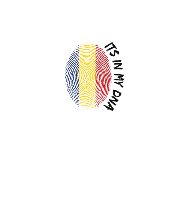 România fingerprint model alb pe tricou