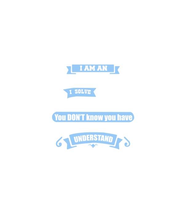 I am an accountant I solve problems model negru pe tricou