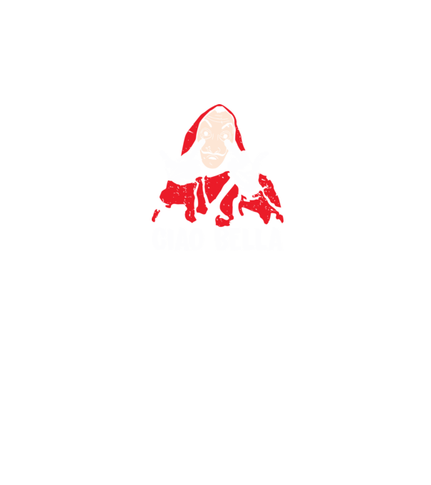 ciao bella dali model negru pe tricou