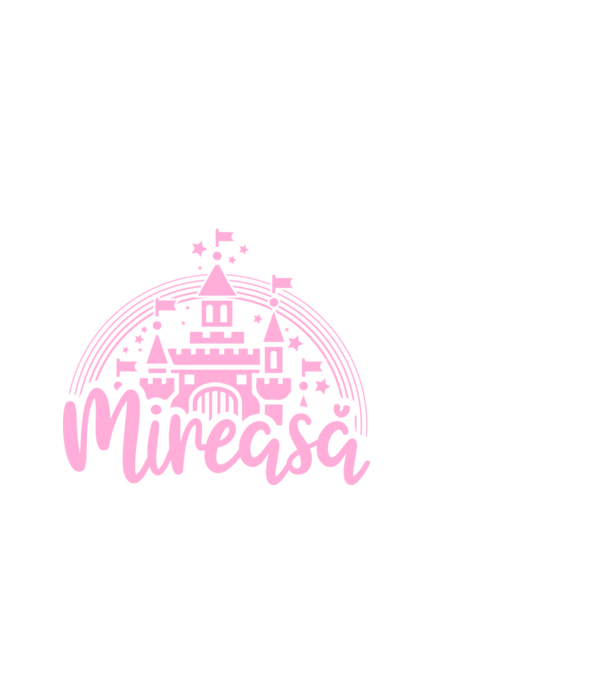 Prinţesă mireasă model negru pe tricou