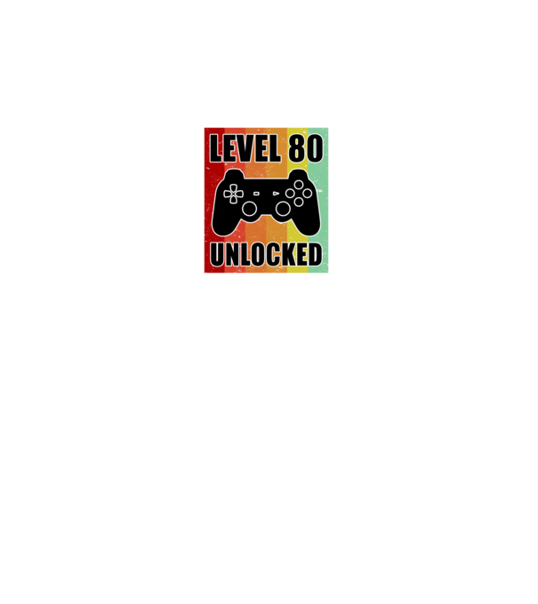 level 80 unlocked retro gamer model negru pe tricou