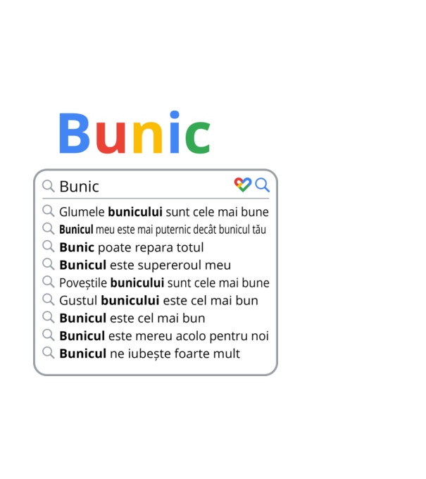 căutare Google Bunic model negru pe tricou