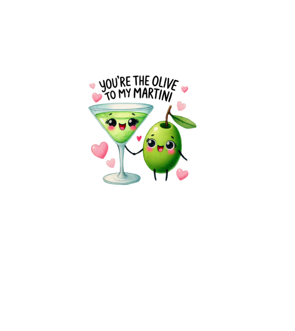 Olive to my Martini model roz deschis pe tricou