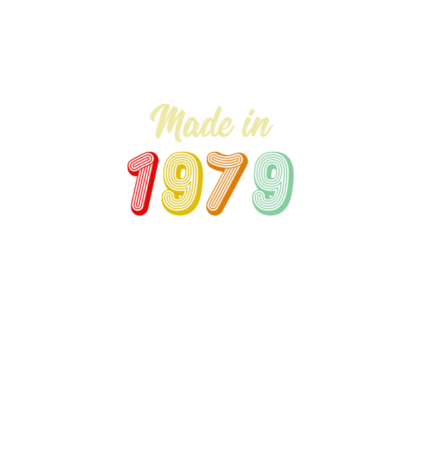 made in 1979 retro model negru pe tricou