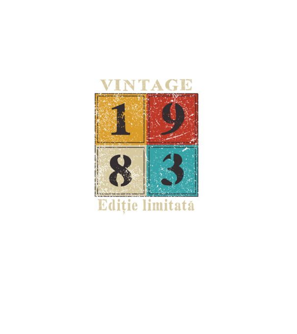 1983 - Ediție limitată model negru pe tricou
