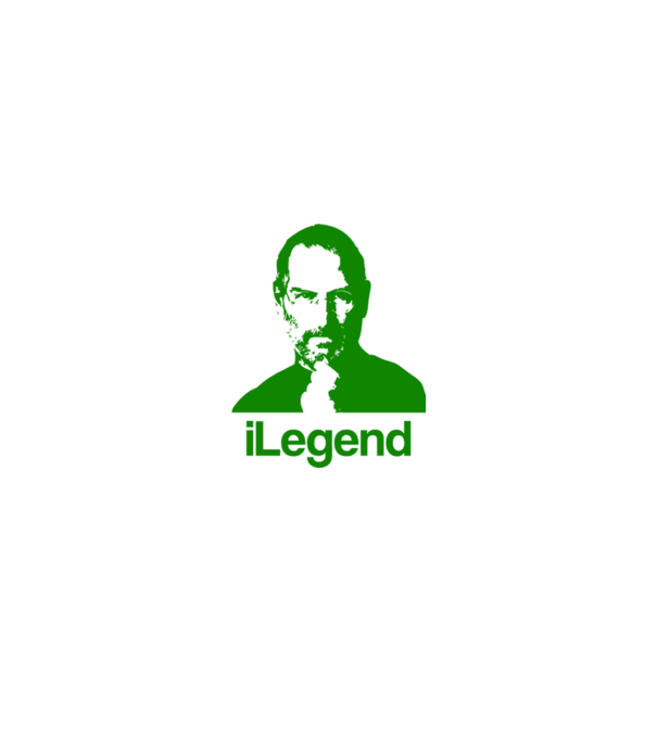 iLegend Steve Jobs model alb pe tricou