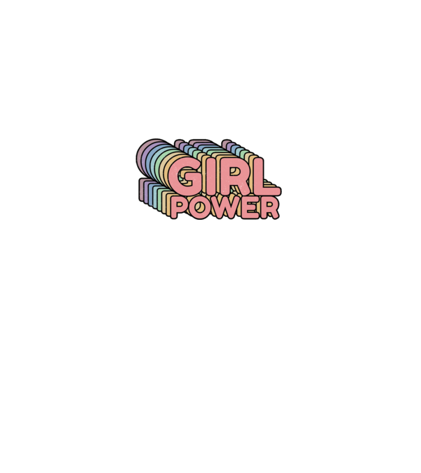 Girl power model gri pe tricou