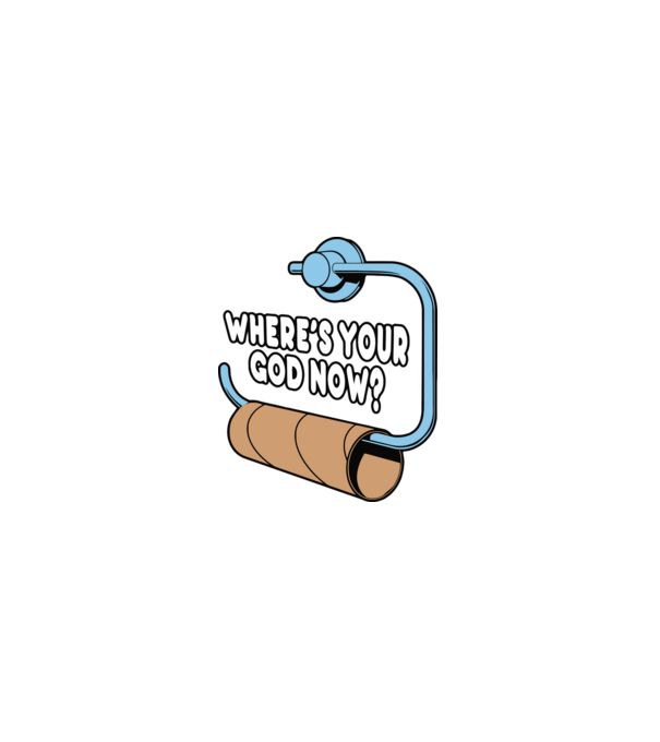 Where's your god now model negru pe tricou