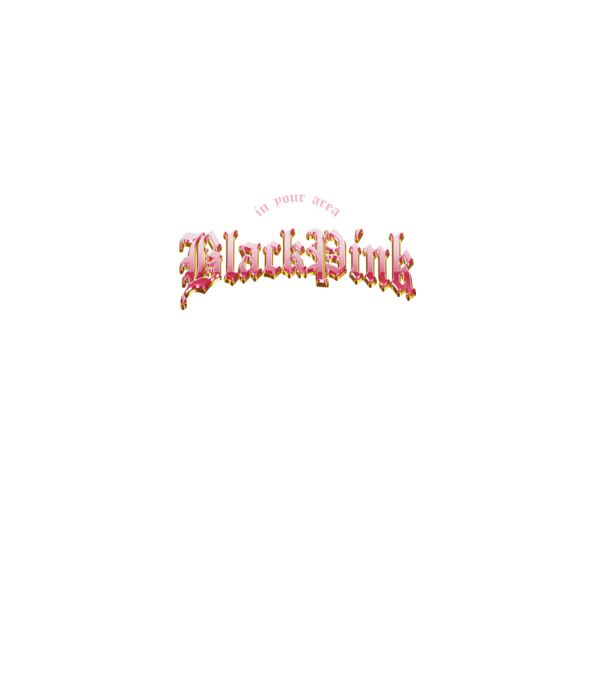 BLACPINK in your area model negru pe tricou