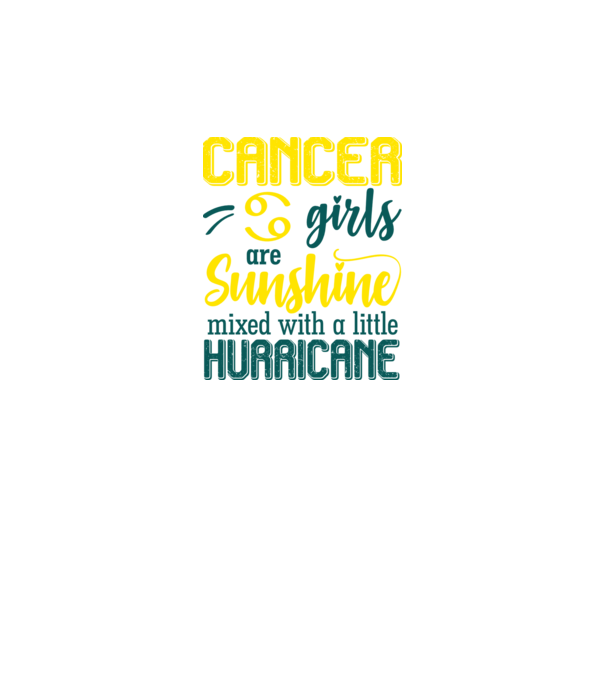 Sunshine with Hurricane CANCER model negru pe tricou