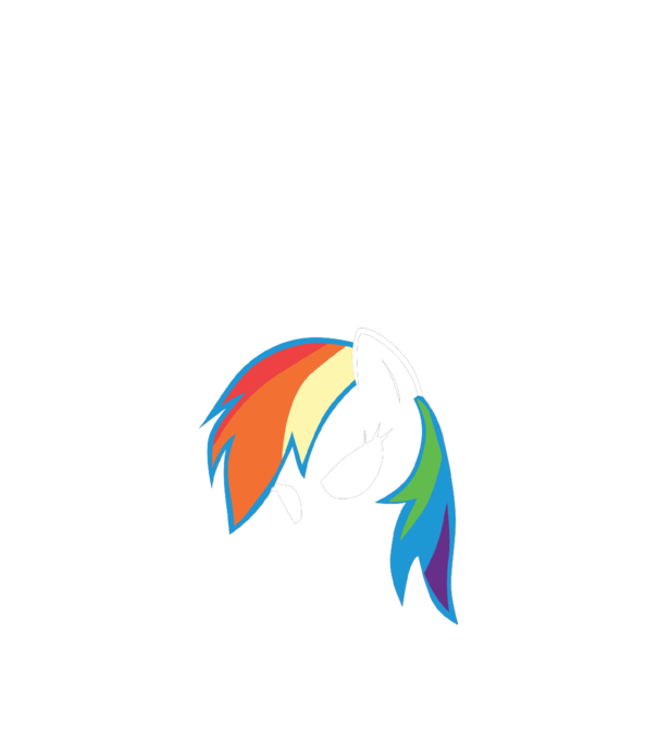 Rainbow Dash model nisipiu pe tricou