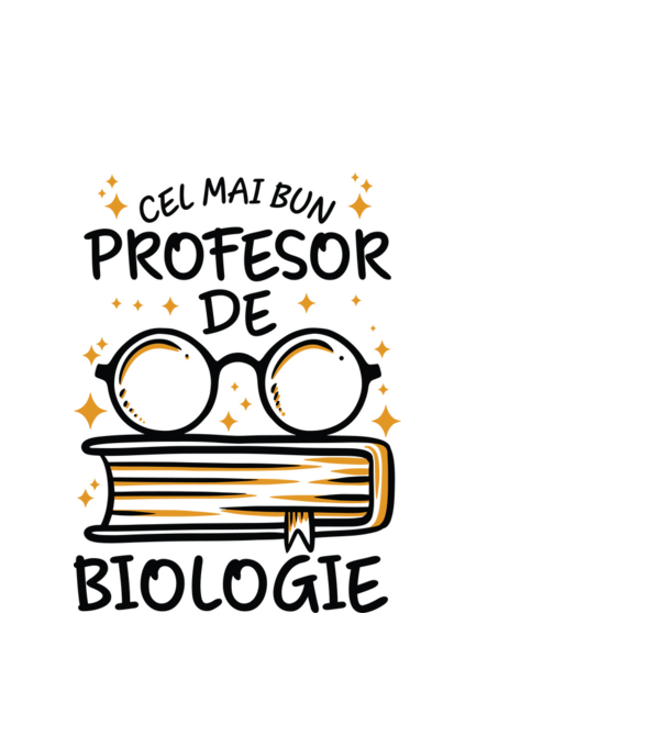 Cel mai profesor biologie model alb pe tricou