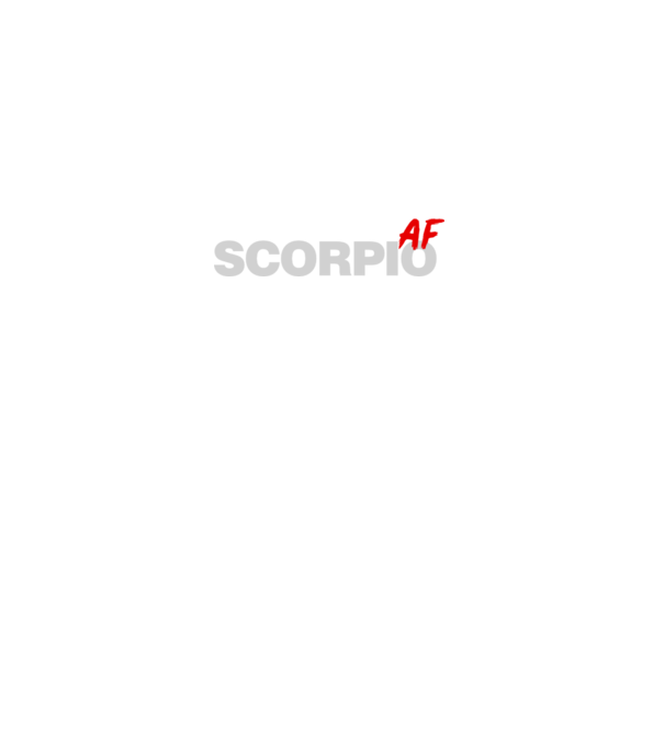 SCORPIO as fuck model negru pe tricou