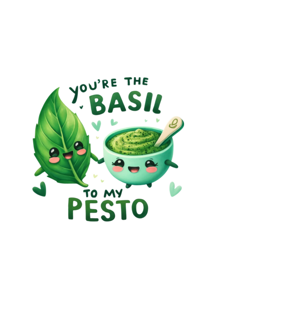 Basil to my Pesto model albastru deschis pe tricou