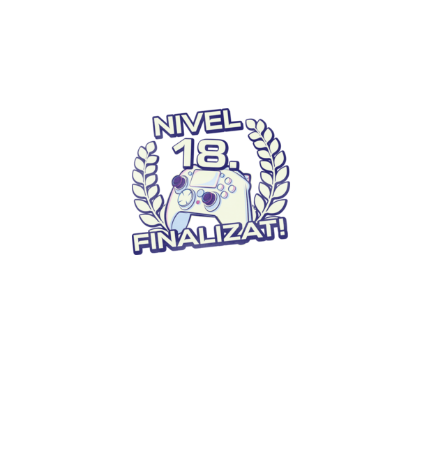 Nivel 18 finalizat! model negru pe tricou