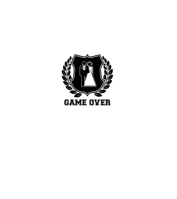 Bachelor GAME OVER model gri pe tricou