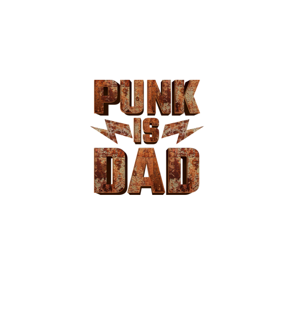 PUNK IS DAD model negru pe tricou