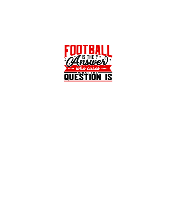 Sport is the answer FOTBALIST model alb pe tricou