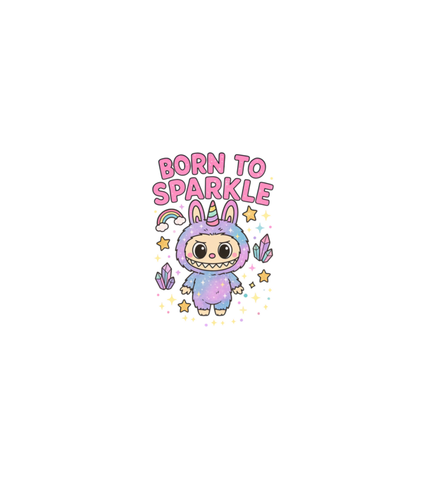 Born to sparkle model nisipiu pe tricou