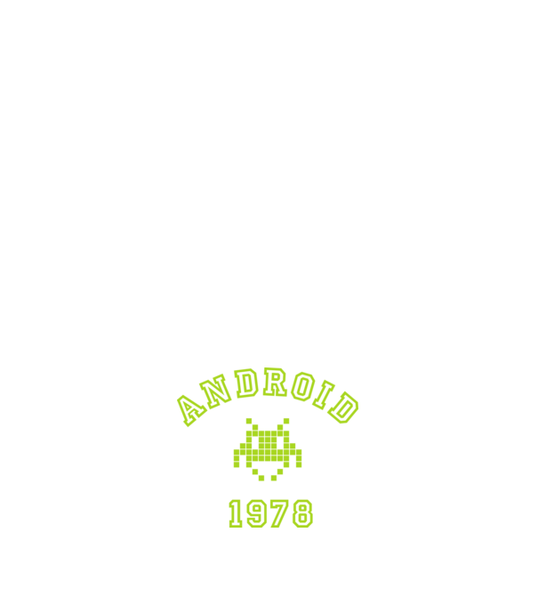 android model alb pe tricou