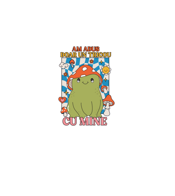 am adus doar un tricou cu mine! model gri pe tricou