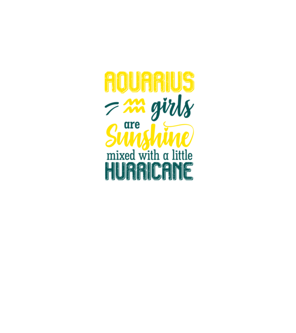 Sunshine with Hurricane AQUARIUS model negru pe tricou