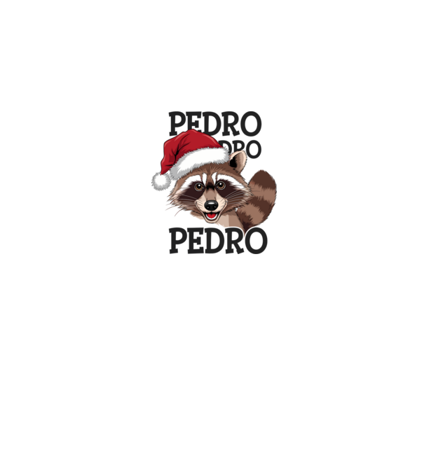 Pedro pedro xmas model alb pe tricou