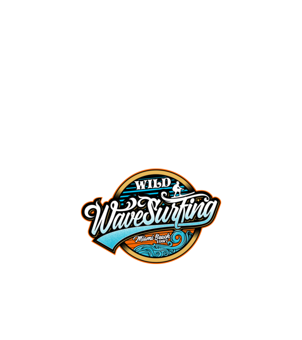 WaveSurfing model negru pe tricou