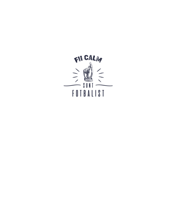 Fii calm, sunt FOTBALIST model gri pe tricou
