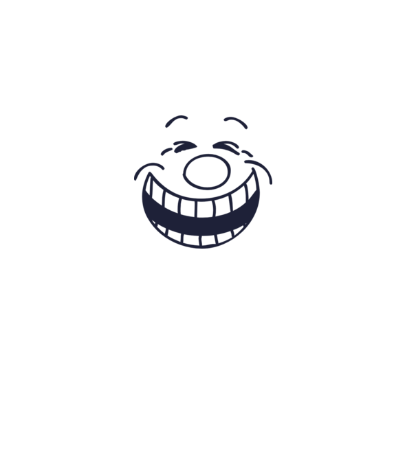 Funny Face Smiley model alb pe tricou