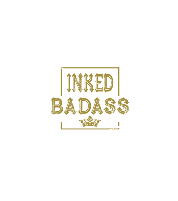 Inked Badass model negru pe tricou