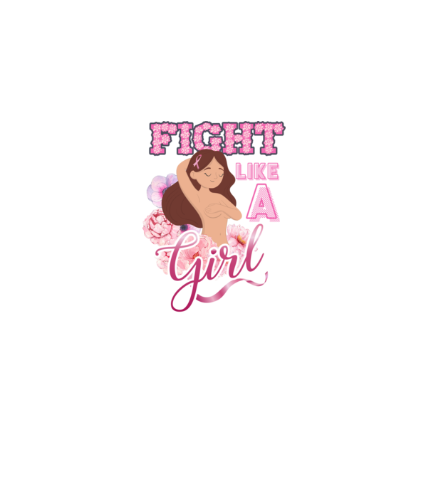 FIGHT like a girl model alb pe tricou
