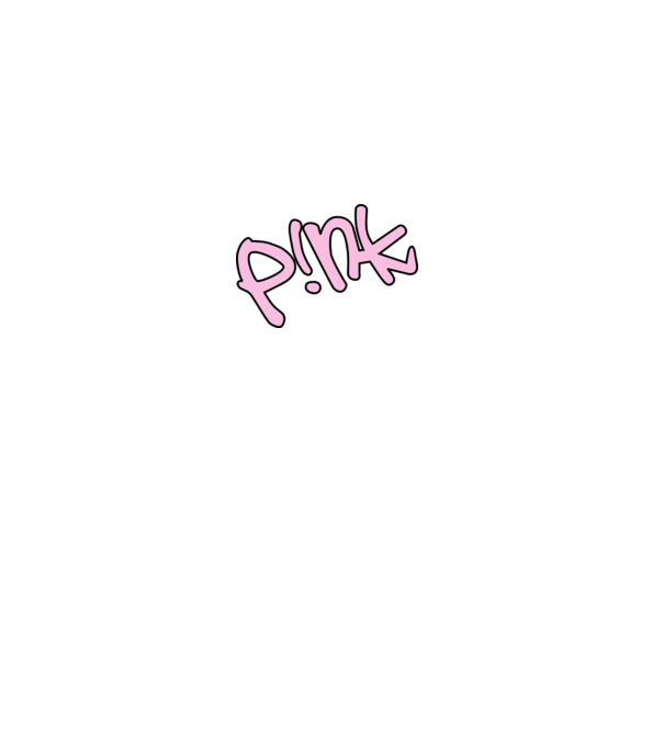 PINK model gri pe tricou