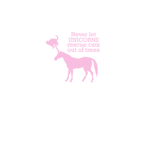unicorn cat model negru pe tricou