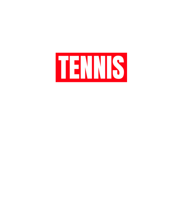 TENNIS HERO model negru pe tricou