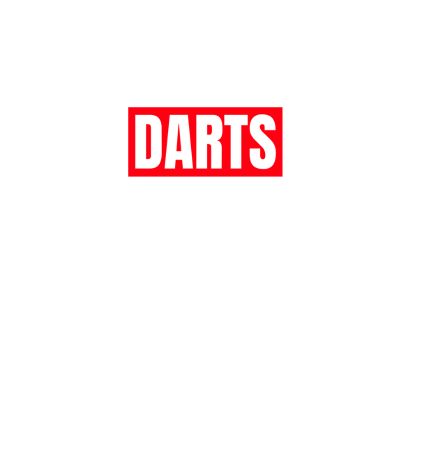 DARTS HERO model negru pe tricou