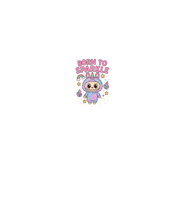 Born to sparkle model negru pe tricou