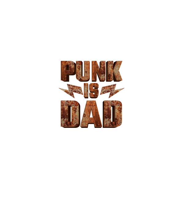 PUNK IS DAD model negru pe tricou