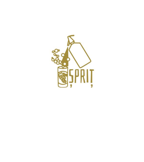 Șpriț model negru pe tricou