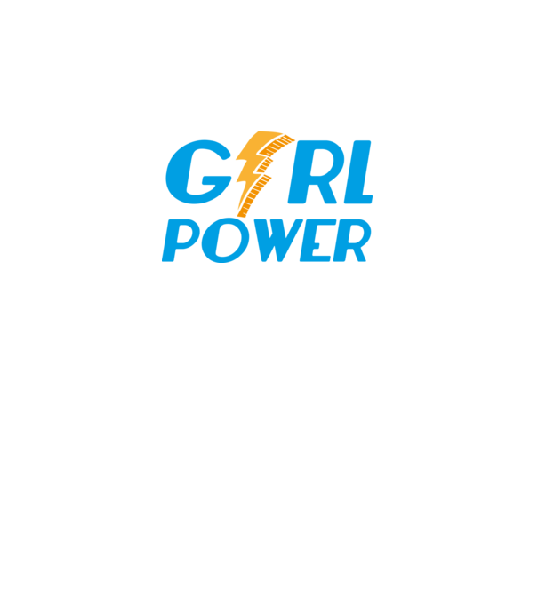 GirlPower model gri închis pe tricou