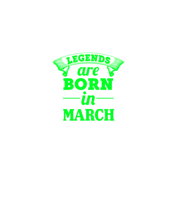 Legends are born in March model negru pe tricou