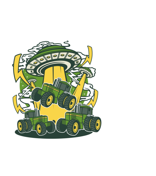 TRACTOR model negru pe tricou