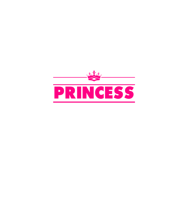 Princess model alb pe tricou