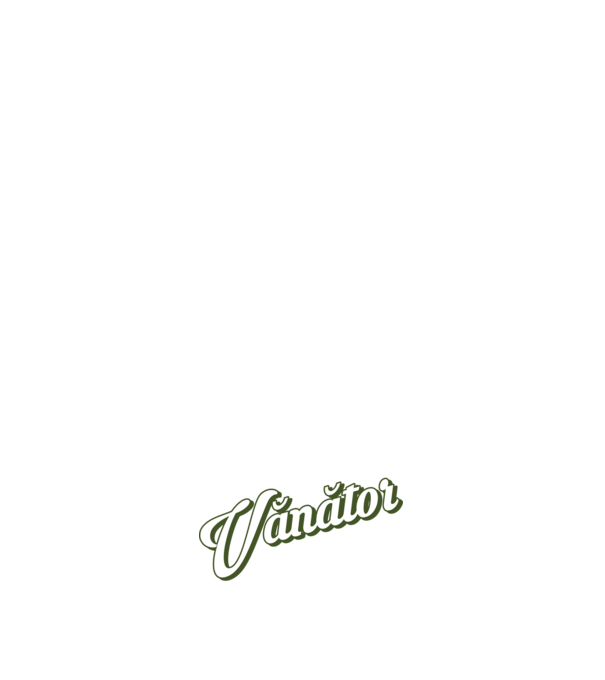 Cel mai bun Vănător din lume model alb pe tricou